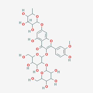 molecular formula C34H42O21 B8236225 Isorhamnetin 3-sophoroside-7-rhamnoside 