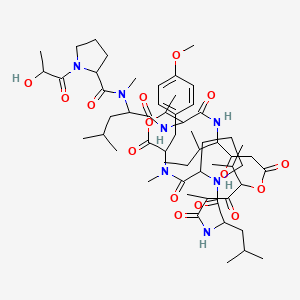 molecular formula C57H89N7O15 B8236243 Didemnin B 