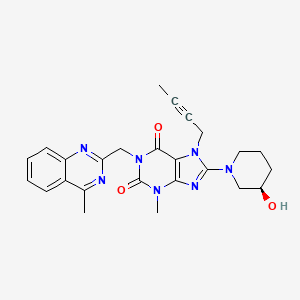 molecular formula C25H27N7O3 B8236929 3-Deamino 3-Hydroxy Linagliptin 
