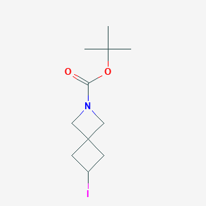 molecular formula C11H18INO2 B8237121 tert-Butyl 6-iodo-2-azaspiro[3.3]heptane-2-carboxylate 
