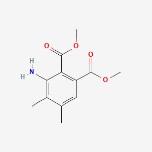 molecular formula C12H15NO4 B8237296 Dimethyl 3-amino-4,5-dimethylphthalate 