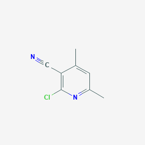 molecular formula C8H7ClN2 B082373 2-Chloro-4,6-dimethylnicotinonitrile CAS No. 14237-71-9