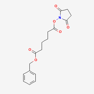 molecular formula C17H19NO6 B8237522 Benzyl (2,5-dioxopyrrolidin-1-yl) adipate 