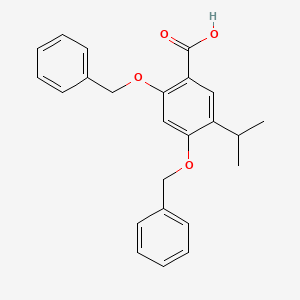 molecular formula C24H24O4 B8237525 2,4-Bis(benzyloxy)-5-isopropylbenzoic acid 