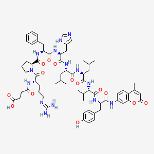 Suc-Arg-Pro-Phe-His-Leu-Leu-Val-Tyr-AMC
