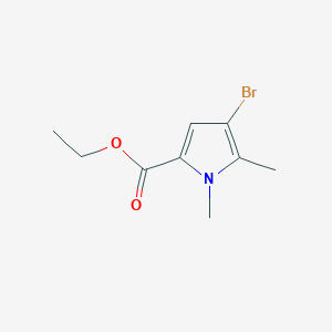 molecular formula C9H12BrNO2 B8237680 Ethyl 4-bromo-1,5-dimethylpyrrole-2-carboxylate 