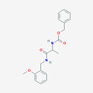 molecular formula C19H22N2O4 B8237718 Benzyl N-(1-[(2-methoxyphenylmethyl)carbamoyl]ethyl)carbamate 