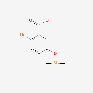 molecular formula C14H21BrO3Si B8237751 Methyl 2-bromo-5-[(tert-butyldimethylsilyl)oxy]benzoate 
