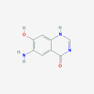 molecular formula C8H7N3O2 B8237754 6-amino-7-hydroxy-1H-quinazolin-4-one 