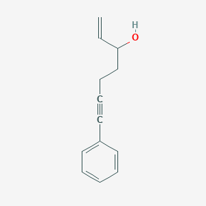 molecular formula C13H14O B8237847 7-Phenylhept-1-en-6-yn-3-ol 