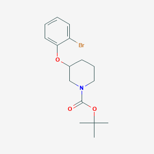 molecular formula C16H22BrNO3 B8237981 Tert-butyl 3-(2-bromophenoxy)piperidine-1-carboxylate 