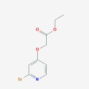 molecular formula C9H10BrNO3 B8238021 Ethyl 2-[(2-bromopyridin-4-yl)oxy]acetate 