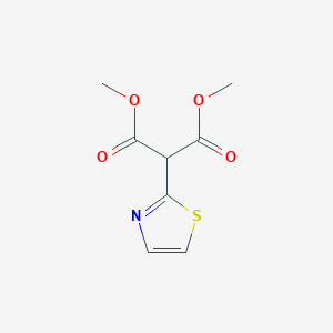 molecular formula C8H9NO4S B8238037 Dimethyl 2-(thiazol-2-yl)malonate 
