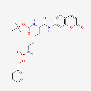 molecular formula C29H35N3O7 B8238046 Boc-Lys(Cbz)-AMC 