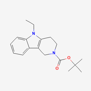 molecular formula C18H24N2O2 B8238102 tert-Butyl 5-ethyl-1H,3H,4H-pyrido[4,3-b]indole-2-carboxylate 