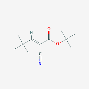 molecular formula C12H19NO2 B8238184 tert-butyl (E)-2-cyano-4,4-dimethylpent-2-enoate 