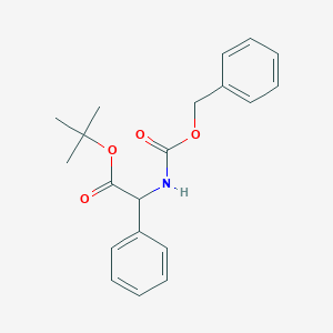 molecular formula C20H23NO4 B8238225 tert-Butyl 2-(((benzyloxy)carbonyl)amino)-2-phenylacetate 
