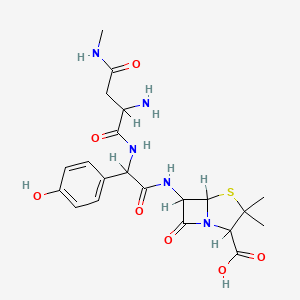molecular formula C21H27N5O7S B8238399 aspoxicillin 