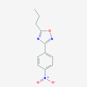 molecular formula C11H11N3O3 B082385 3-(4-硝基苯基)-5-丙基-1,2,4-恶二唑 CAS No. 10364-67-7