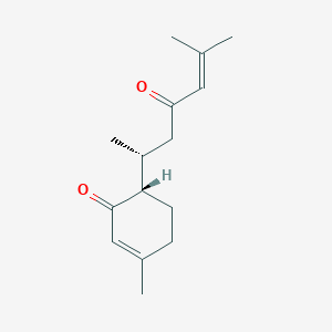 molecular formula C15H22O2 B8238641 Bisabola-2,10-diene-1,9-dione CAS No. 83217-93-0