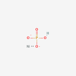 molecular formula HNiO4P B082387 Nickel hydrogen phosphate CAS No. 14332-34-4