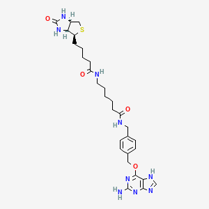 molecular formula C29H39N9O4S B8238804 Biotin-SNAP 