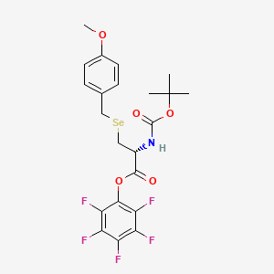 molecular formula C22H22F5NO5Se B8238821 Boc-Sec(Mob)-OPfp 