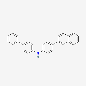 molecular formula C28H21N B8238862 N-(4-(Naphthalen-2-yl)phenyl)-[1,1'-biphenyl]-4-amine 