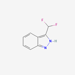 molecular formula C8H6F2N2 B8239133 3-(Difluoromethyl)-1H-indazole 