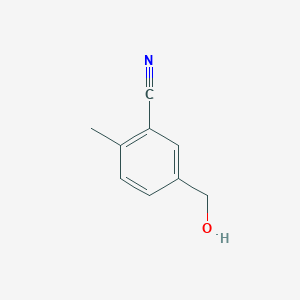 molecular formula C9H9NO B8239148 5-(Hydroxymethyl)-2-methylbenzonitrile CAS No. 315188-34-2