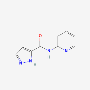 molecular formula C9H8N4O B8239338 N-(pyridin-2-yl)-1H-pyrazole-3-carboxamide 