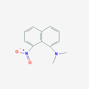 molecular formula C12H12N2O2 B082397 1-Naphthalenamine, N,N-dimethyl-8-nitro- CAS No. 10273-29-7