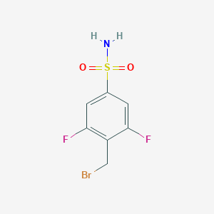 4-(Bromomethyl)-3,5-difluorobenzenesulfonamide