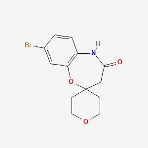 8-Bromo-2',3',5',6'-tetrahydro-3H-spiro[benzo[b][1,4]oxazepine-2,4'-pyran]-4(5H)-one