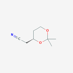 2-[(4R)-2,2-dimethyl-1,3-dioxan-4-yl]acetonitrile