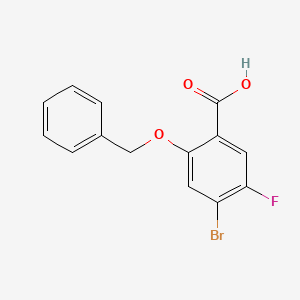4-Bromo-5-fluoro-2-phenylmethoxybenzoic acid