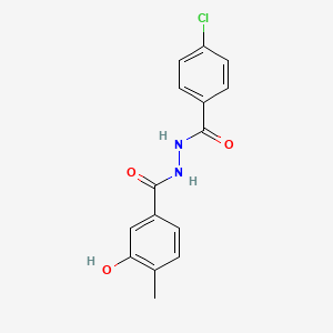 3-hydroxy-4-methyl-benzoic acid N'-(4-chloro-benzoyl)-hydrazide