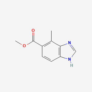 molecular formula C10H10N2O2 B8239947 methyl 4-methyl-1H-benzimidazole-5-carboxylate 