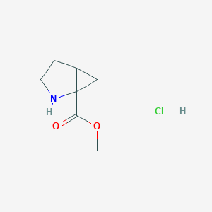 molecular formula C7H12ClNO2 B8240043 Methyl 2-azabicyclo[3.1.0]hexane-1-carboxylate hydrochloride 