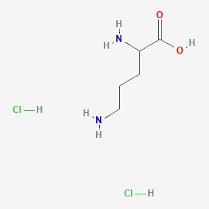 molecular formula C5H14Cl2N2O2 B082403 DL-Ornithine dihydrochloride CAS No. 15160-12-0