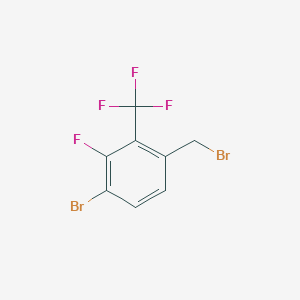 molecular formula C8H4Br2F4 B8240369 4-Bromo-3-fluoro-2-(trifluoromethyl)benzyl bromide 