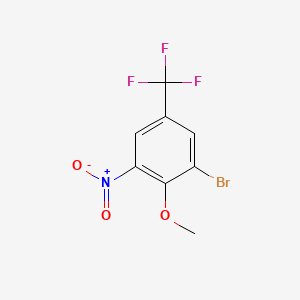 1-Bromo-2-methoxy-3-nitro-5-(trifluoromethyl)benzene
