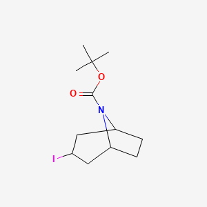 molecular formula C12H20INO2 B8240559 Tert-butyl 3-iodo-8-azabicyclo[3.2.1]octane-8-carboxylate 