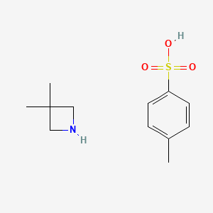 molecular formula C12H19NO3S B8240562 3,3-Dimethylazetidine;4-methylbenzenesulfonic acid 