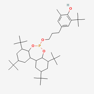 Phenol,2-(1,1-dimethylethyl)-6-methyl-4-[3-[[2,4,8,10-tetrakis(1,1-dimethylethyl)dibenzo[d,f][1,3,2]dioxaphosphepin-6-yl]oxy]propyl]-