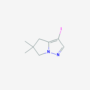 3-Iodo-5,5-dimethyl-4,6-dihydropyrrolo[1,2-b]pyrazole