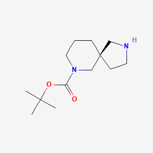 molecular formula C13H24N2O2 B8240623 tert-butyl (5R)-2,7-diazaspiro[4.5]decane-7-carboxylate 