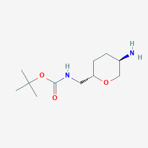 tert-Butyl(((2S,5R)-5-aminotetrahydro-2H-pyran-2-yl)methyl)carbamate