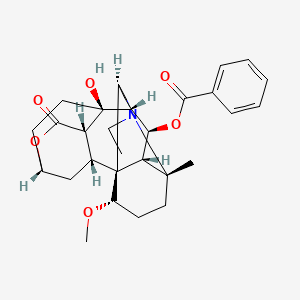 molecular formula C29H37NO6 B8240661 6-Benzoylheteratisine 