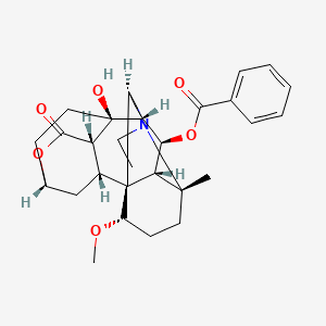 8H-13,3,6a-Ethanylylidene-7,10-methanooxepino[3,4-i]-1-benzazocin-8-one, 14-(benzoyloxy)-1-ethyltetradecahydro-12a-hydroxy-6-methoxy-3-methyl-, (3R,6S,6aS,7R,7aS,10S,12aS,13R,13aR,14S,15R)-